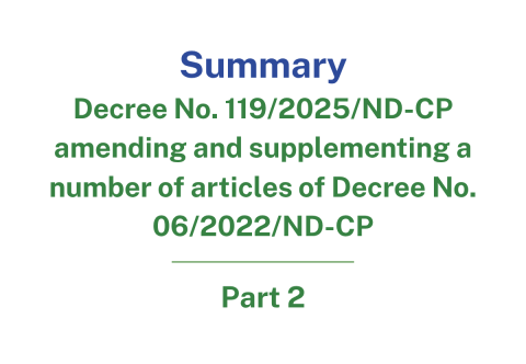 Key Amendments in Decree No. 119/2025/NĐ-CP (Part 2)